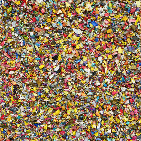 Abstraktes Gemälde „Marsfeld CXXXX“ in 40 × 30 cm – lebendige Farbstruktur auf Leinwand. Atelier Hellbusch