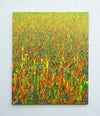 Abstrakte bunte Kunst im Hochformat, Claim 158, Acryl und Lack auf Leinwand, 110x90 cm, Atelier Hellbusch (in situ)