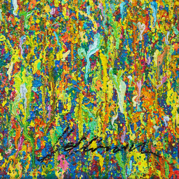 Abstraktes Gemälde Claim 156 (Signatur), großformatige zeitgenössische Malerei, Atelier Hellbusch