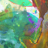 Baum VI (Ausschnitt) – großes grünes Baum-Gemälde in expressiver Ölmalerei aus der Serie Schmiertafel von Mark Hellbusch
