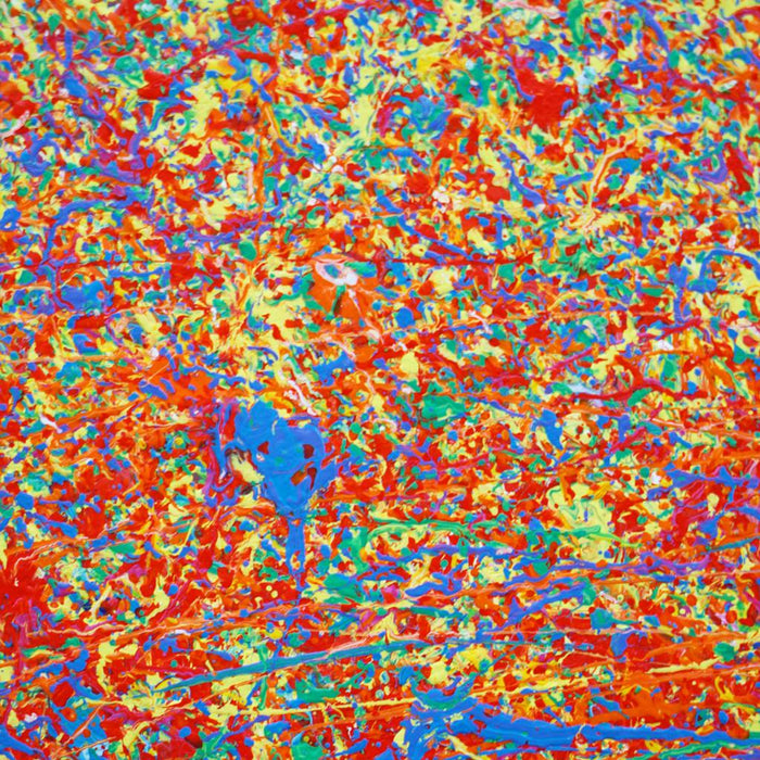 Detailansicht Claim 165, organische Farbstruktur mit rötlichen Übergängen, Atelier Hellbusch