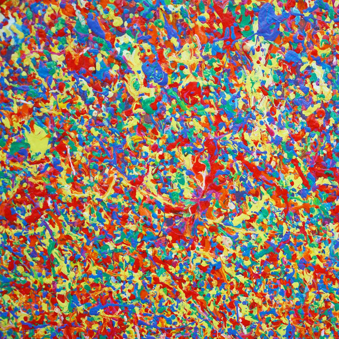 Detailansicht Claim 165, organische Farbstruktur mit rötlichen Übergängen, Atelier Hellbusch