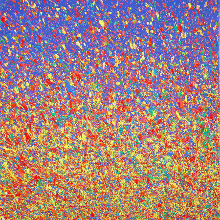 Kraftvolle und expressive abstrakte Kunst Claim 185, Acryl und Lack auf Leinwand, 70x50 cm, Atelier Hellbusch