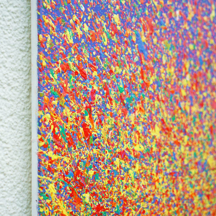 Kraftvolle und expressive abstrakte Kunst Claim 185 (Seite), Acryl und Lack auf Leinwand, 70x50 cm, Atelier Hellbusch