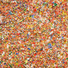 Abstrakte Kunst „Claim 202“ mit dichter, farbintensiver Struktur in Rot, Orange und Multicolor, Acryl und Lack auf Leinwand, Atelier Hellbusch