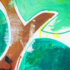 Baum IV (Ausschnitt) – grüner Baum in expressiver Ölmalerei aus der Serie Schmiertafel, zeitgenössische Kunst von Mark Hellbusch