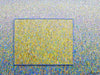 Großformatiges Gemälde „RE 18“ mit dichten Farbverläufen und Farbpunkten, 90x120 cm. Entstanden 2024. Teil der Serie „Reste eines Experiments“. Kostenfreier Versand. Künstler Mark Hellbusch