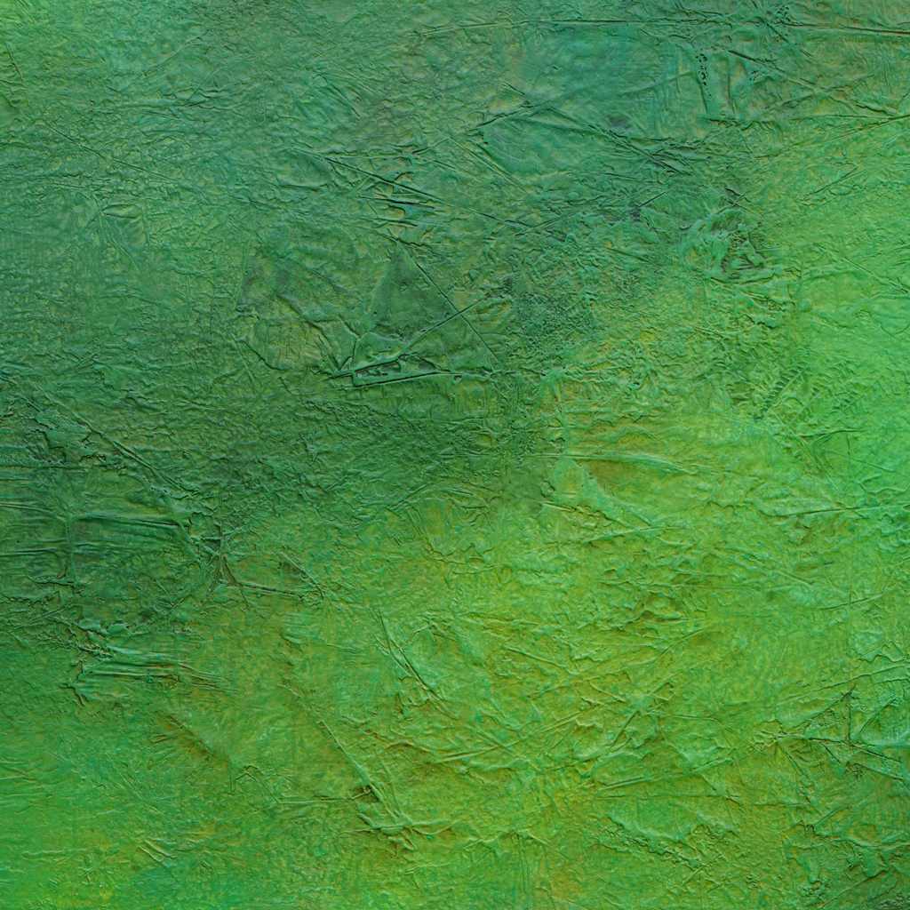 Sandra (2023) – Pintura al óleo abstracta en verde – Atelier Hellbusch