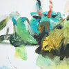 Expressives Kunstwerk „Seltener Krabbe“ – Kleinformat 40x30 cm, leuchtende Farben und abstrakte Komposition, 2025, von Mark Hellbusch. Nahaufnahme/Ausschnitt