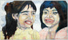 Tara & Fatima | Zeitgenössischer Expressionismus 100x170cm Kunst Atelier Mark Hellbusch 