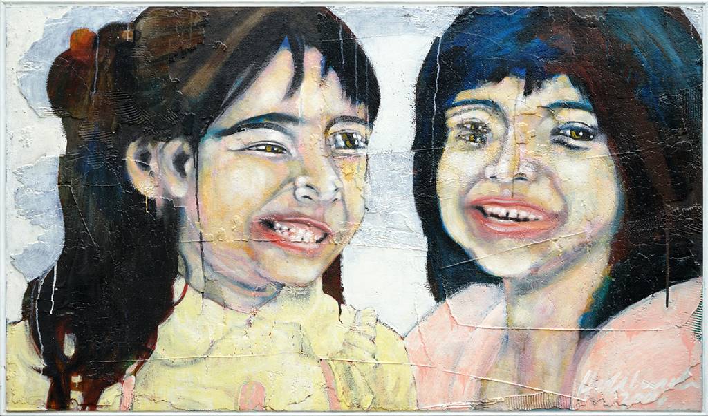 Tara & Fatima | Zeitgenössischer Expressionismus 100x170cm Kunst Atelier Mark Hellbusch 
