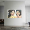 Tara & Fatima (in situ) | Zeitgenössischer Expressionismus 100x170cm Kunst Atelier Mark Hellbusch 