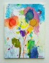 Blume V – expressive Blumenmalerei aus der Serie Schmiertafel von Mark Hellbusch