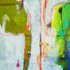Blume V (Nahaufnahme) – expressive Blumenmalerei aus der Serie Schmiertafel von Mark Hellbusch