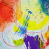Blume V (Nahaufnahme) – expressive Blumenmalerei aus der Serie Schmiertafel von Mark Hellbusch