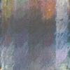 Output 6 von Mark Hellbusch, abstraktes Ölgemälde in Schwarz, Anthrazit und Violett mit grünen und orangefarbenen Farbspuren, 80 × 60 cm