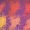Output 7 (Detail) von Mark Hellbusch, farbenfrohes abstraktes Ölgemälde mit Farbfeldern in Violett, Pink, Orange, Türkis, Grün und Gelb, 60 × 80 cm