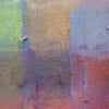Output 8 (Detail) von Mark Hellbusch – buntes abstraktes Ölgemälde mit Farbfeldern in Blau, Violett, Grün, Rot und Orange, 60 × 80 cm