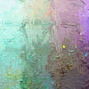Output 10 (Details) von Mark Hellbusch – abstraktes Ölgemälde mit strukturierter Oberfläche in Grün, Gelb, Violett, Blau und Orange, 50 × 70 cm