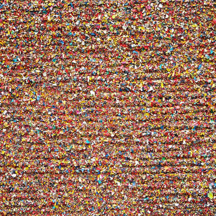 Abstraktes Gemälde mit warmen, sandigen Farbtönen und dichter Textur – Marsfeld CXXXVIII, 30×40 cm von Atelier Hellbusch