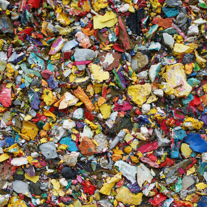 Abstraktes Gemälde „Marsfeld CXXXX“ in 40 × 30 cm – lebendige Farbstruktur auf Leinwand. Atelier Hellbusch