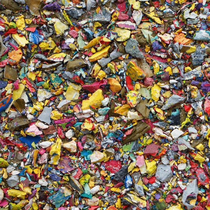 Abstraktes Gemälde „Marsfeld CXXXX“ in 40 × 30 cm – lebendige Farbstruktur auf Leinwand. Atelier Hellbusch