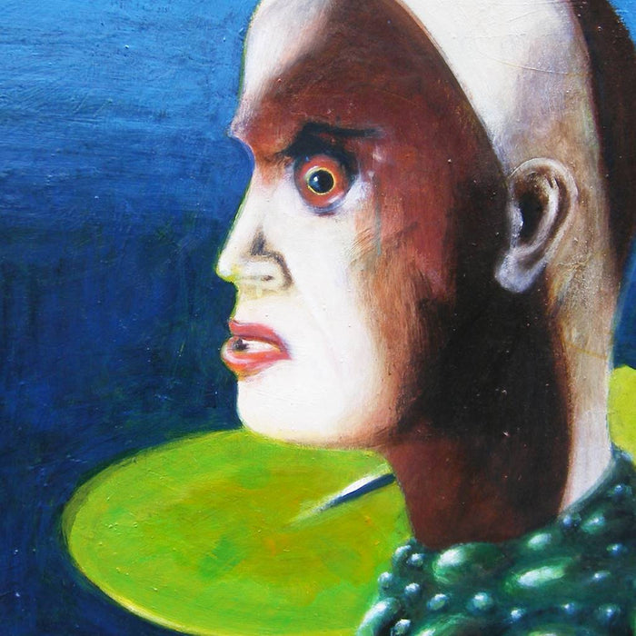 In the Pondroom (Ausschnitt) | zeitgenössische surreale großformatige Ölmalerei auf Leinwand | 100x200cm Kunst Atelier Mark Hellbusch 