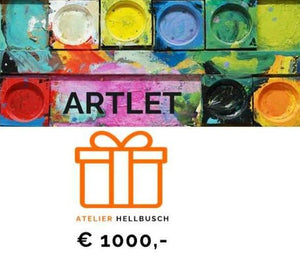 Gutschein für hochwertige Kunst | ARTLET | Atelier Hellbusch Geschenkgutschein ARTLET | Atelier Hellbusch 1000,00 € 