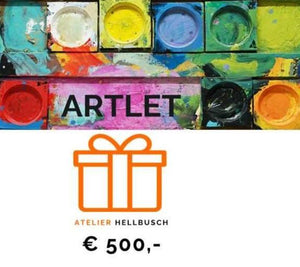 Gutschein für hochwertige Kunst | ARTLET | Atelier Hellbusch Geschenkgutschein ARTLET | Atelier Hellbusch 500,00 € 