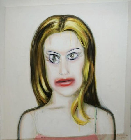 Fiona | Modernes expressives Portrait auf Leinwand, 130x120 cm Kunst Mark Hellbusch 