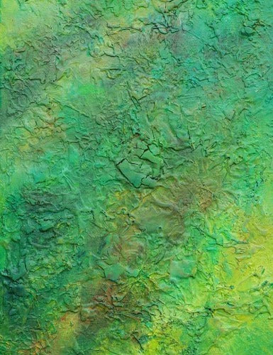 John | modernes Bild in Grün zeigt eine Landschaft (70 x 50 cm). Grüne Farben ergeben eine Komposition, die sich durch hellgrüne und dunkelgrüne abstrakte Formen ergibt. Sie erinnern an Schatten eines Sturmtiefs. Die Lasuren auf dem Bild, in Verbindung mit der haptischen Grundierung, ergeben einen edlen Eindruck. Das Gemälde kann man auch online kaufen. Modernes Bild. ARTLET | Atelier Hellbusch.