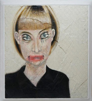 Jane | Moderne expressive Ölmalerei 120x110x5cm Kunst Atelier Mark Hellbusch 