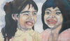 Tara & Fatima | Zeitgenössischer Expressionismus 100x170cm Kunst Atelier Mark Hellbusch 