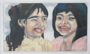 Tara & Fatima | Zeitgenössischer Expressionismus 100x170cm Kunst Atelier Mark Hellbusch 